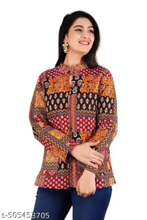 Jaipur Quilted Reversible Patch Pattern Jacket